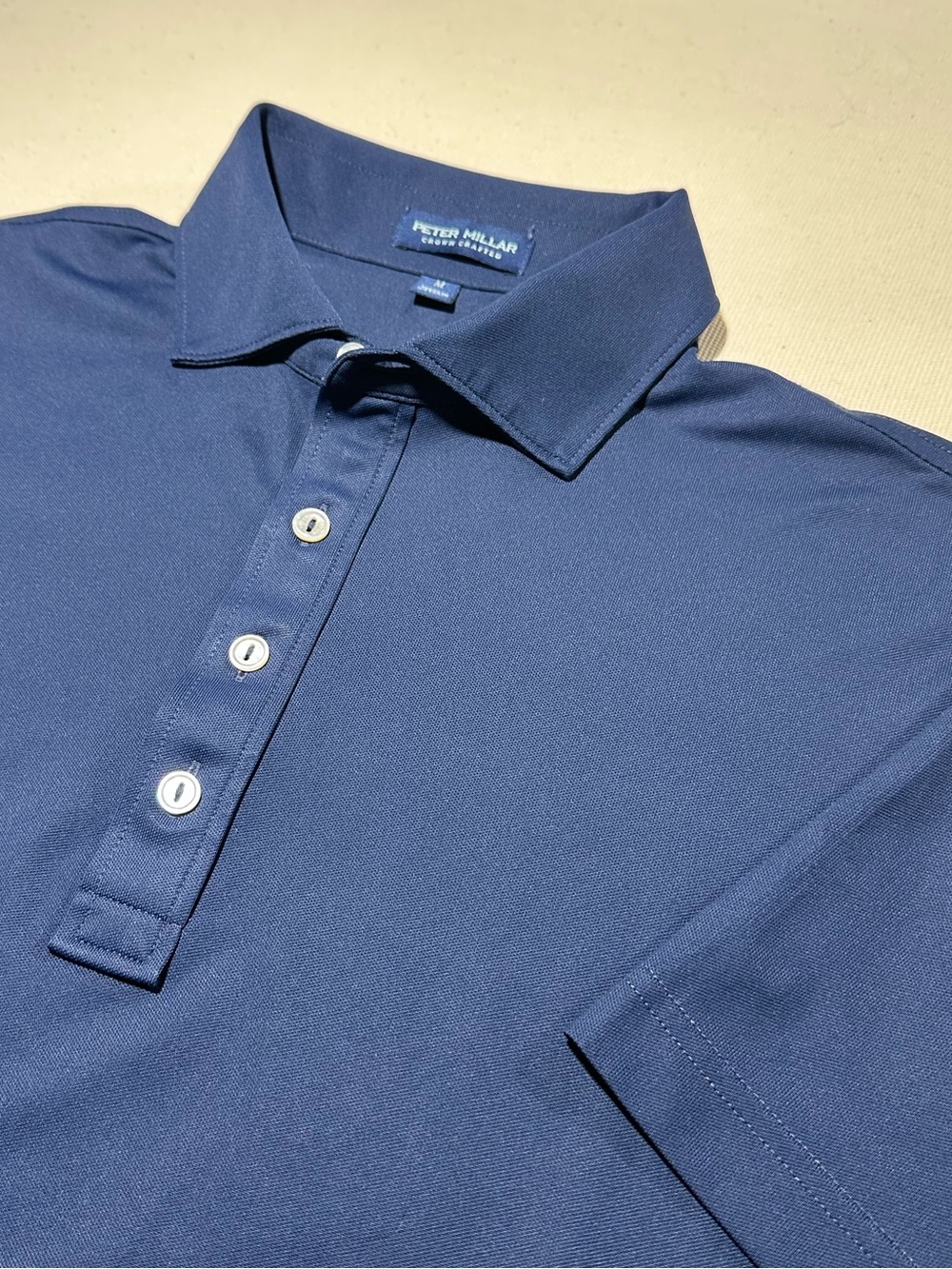 Peter Millar Crown Crafted Men's Navy Polo Shirt